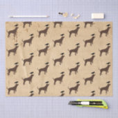 Mousseline Papier de tissus de chien et de corbeau (Artisanat)