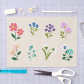 Mousseline Papier de tissus de collection de fleurs (Artisanat)