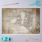 Mousseline Papier de tissus de découpage de meubles nautiques (Artisanat)