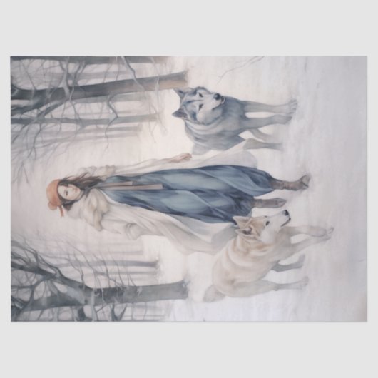 Mousseline Papier de tissus de découpage - Whispers of the Wi (Recto)