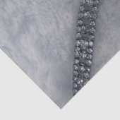 Mousseline Papier de tissus de farine et de diamants blancs (Détail)