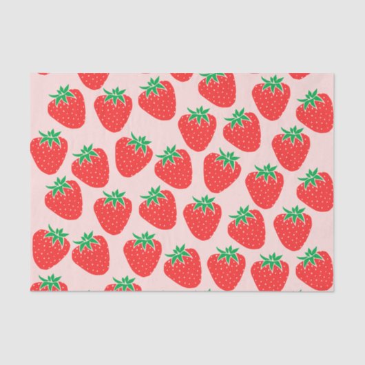 Mousseline Papier de tissus de fraises cuites (Recto)