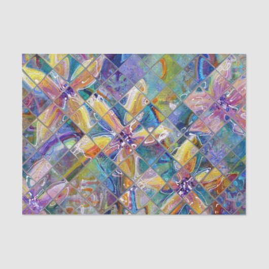 Mousseline Papier de tissus de l'artiste (Recto)