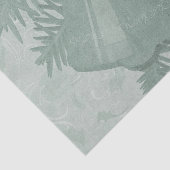 Mousseline Papier de tissus de Noël vert décoratif (Détail)