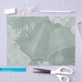 Mousseline Papier de tissus de Noël vert décoratif (Artisanat)