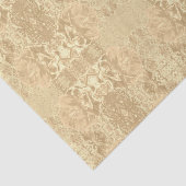 Mousseline Papier de tissus de pignons et de dentelles (Détail)