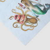 Mousseline Papier de tissus de sirène et de pieuvre (Détail)