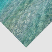 Mousseline papier de tissus d'eau océanique (Détail)