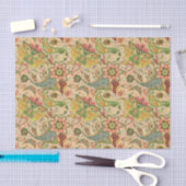 Mousseline Papier de tissus décoratif à fleurs Paisley (Artisanat)