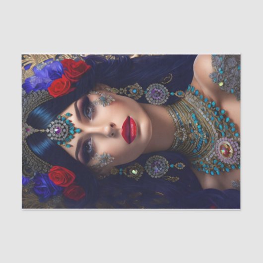 Mousseline Papier de tissus décoratif pour femme (Recto)