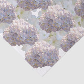 Mousseline Papier de tissus d'hydrangée rose et blanc (Détail)