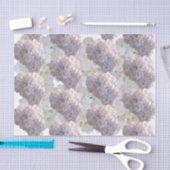 Mousseline Papier de tissus d'hydrangée rose et blanc (Artisanat)