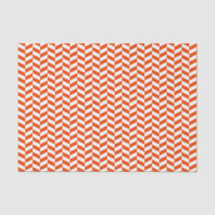 Mousseline Papier de tissus d'orange vif et d'os blanc