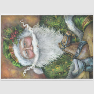 Mousseline Papier de tissus du Père Noël