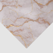 Mousseline Papier de tissus en marbre blanc et or (Détail)