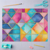 Mousseline Papier de tissus en verre coloré (Artisanat)