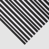 Mousseline Papier de tissus épais en noir et blanc rayé (Détail)