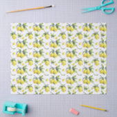 Mousseline Papier de tissus et de découpage - citron (Artisanat)