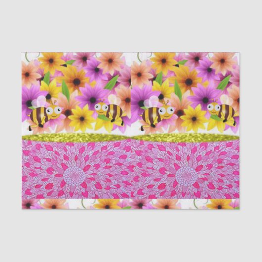 Mousseline Papier de tissus Fête des mères (Recto)