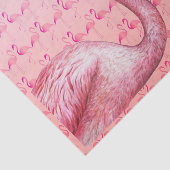 Mousseline Papier de tissus Flamant rose (Détail)