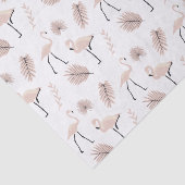 Mousseline Papier de tissus Flamant rose (Détail)