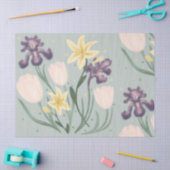 Mousseline Papier de tissus fleuri (Artisanat)