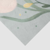 Mousseline Papier de tissus fleuri (Détail)