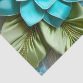 Mousseline Papier de tissus fleuri coloré (Détail)