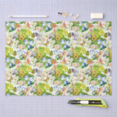 Mousseline Papier de tissus fleuri et monarque (Artisanat)