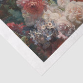 Mousseline Papier de tissus Fleurs Renaissance (Détail)
