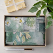 Mousseline Papier de tissus Floral et Château Découpage (Cadeau)