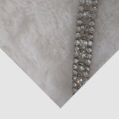 Mousseline Papier de tissus fourrure et diamant (Détail)