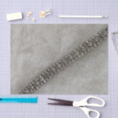 Mousseline Papier de tissus fourrure et diamant (Artisanat)