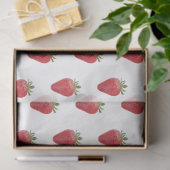 Mousseline Papier de tissus fraise (Cadeau)