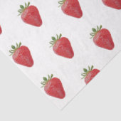 Mousseline Papier de tissus fraise (Détail)