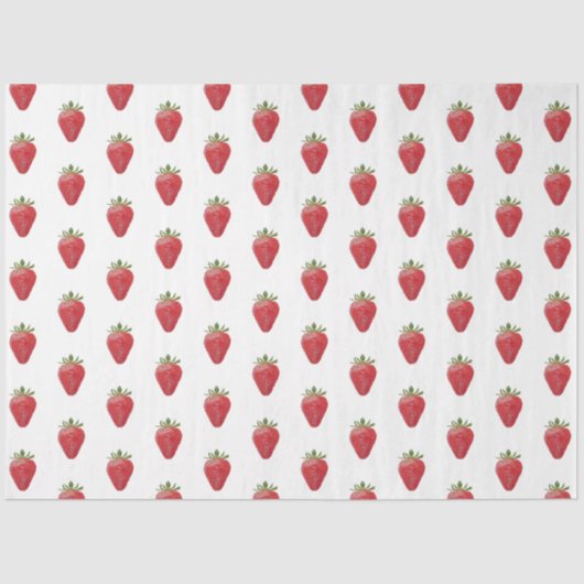 Mousseline Papier de tissus fraise (Recto)