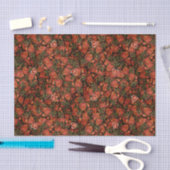 Mousseline Papier de tissus fraises (Artisanat)