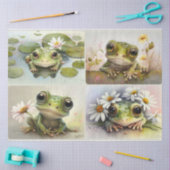 Mousseline Papier de tissus Froggies (Artisanat)