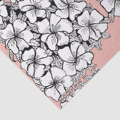 Mousseline Papier de tissus Hibiscus (Détail)