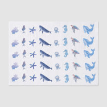 Papier de tissus - hos mermaid de la mer