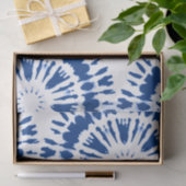 Mousseline Papier de tissus Indigo Blue Tie Dye (Cadeau)