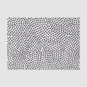 Mousseline Papier de tissus Luxe Black Confetti Dots