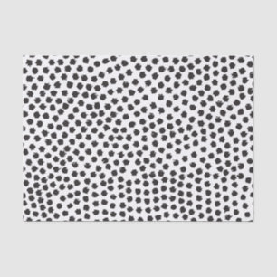Mousseline Papier de tissus Luxe Black Confetti Dots II