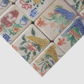 Mousseline Papier de tissus Mahjong (Détail)