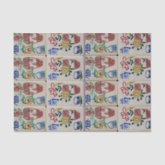 Mousseline Papier de tissus Mahjong