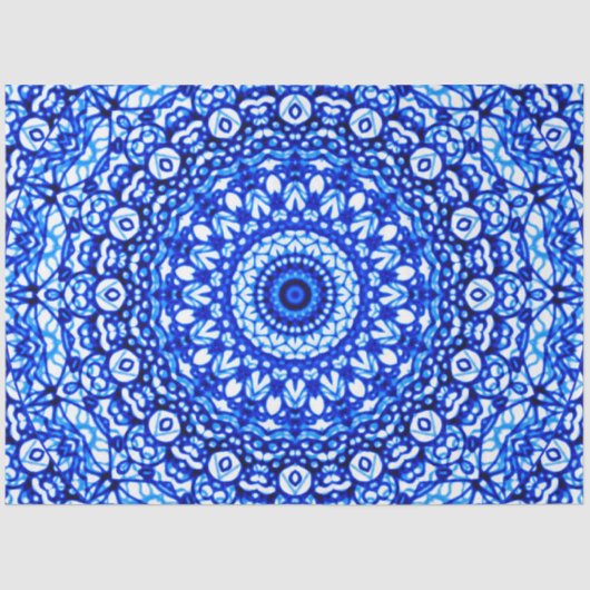 Mousseline Papier de tissus Mandala Mehndi Style G403 (Recto)