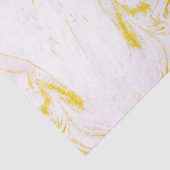 Mousseline Papier de tissus marbré rose et or (Détail)