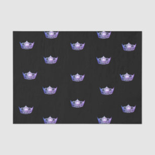 Mousseline Papier de tissus mauve Miss America