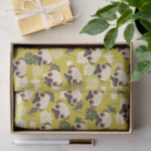 Mousseline Papier de tissus mignons Carlins (Cadeau)