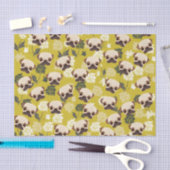 Mousseline Papier de tissus mignons Carlins (Artisanat)